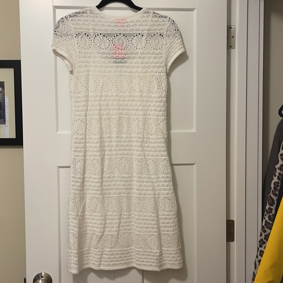 Lilly Pulitzer white lace sweater shift dress, size S, NWT - Picture 2 of 2